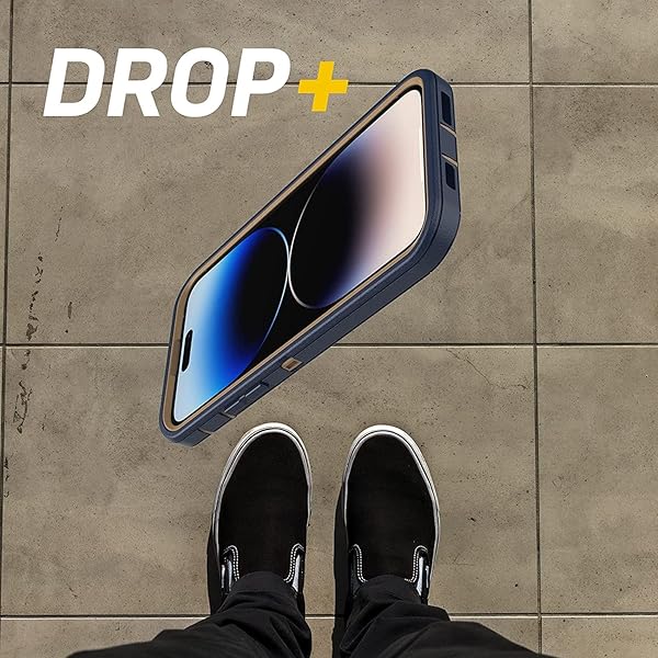 OtterBox OtterBox Defender Series Case for iPhone 14 Pro Max Rugged Durable with Holster Clip Kickstand Blue Suede Shoes - View 10 of 11