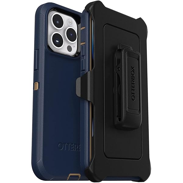 OtterBox OtterBox Defender Series Case for iPhone 14 Pro Max Rugged Durable with Holster Clip Kickstand Blue Suede Shoes - View 2 of 11