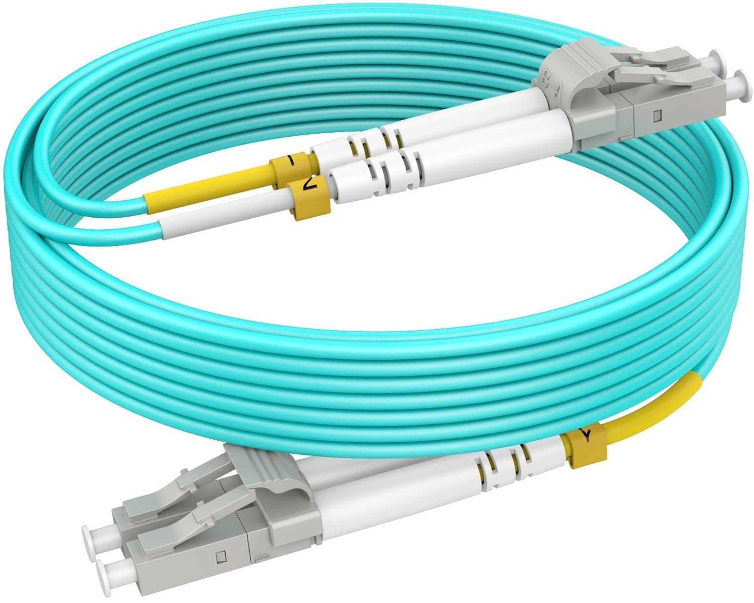 65ft(20m) OM4 LC LC Fiber Patch Cables MMF Multimode, Options 0.2m~153m, Fiber Optical Cable Duplex, 50 125?m 40G 100G LSZH (5pack), ??????????????????????