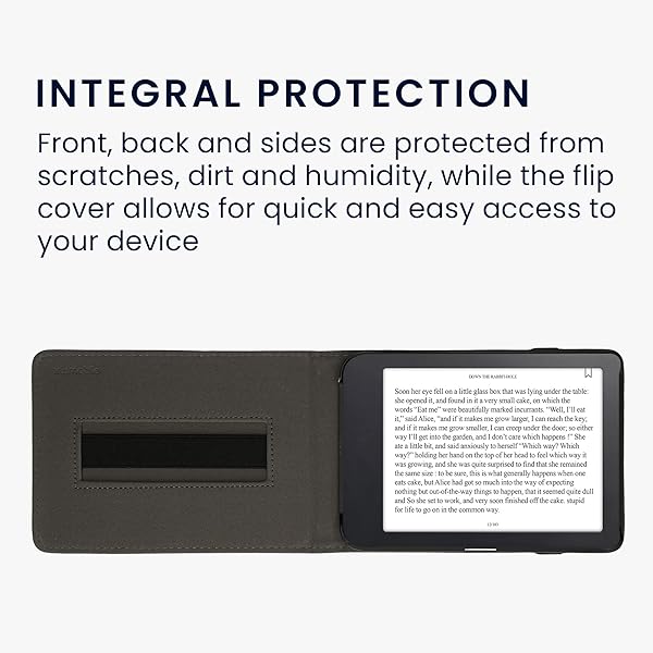 kwmobile KWMobile Dark Green Cover for Kobo Clara 2E & Tolino Shine 4 - Case with Strap & Stand - View 6 of 9