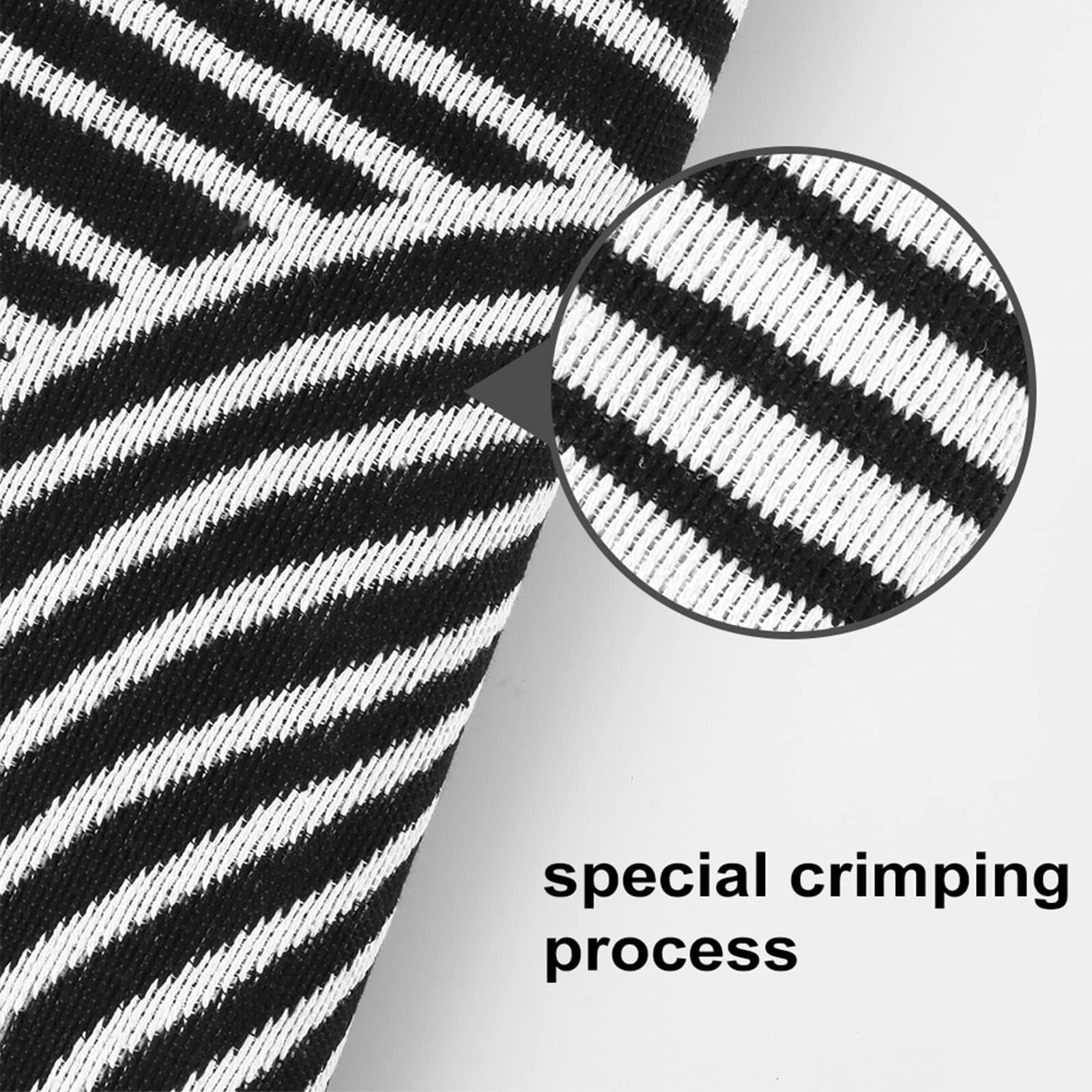 Tiffasea Tiffasea Kitchen Rugs 2.6x8 Machine Washable Runner Large Laundry Room Extra Long Hallway Cotton Woven Black White Outdoor Carpet - View 3 of 9