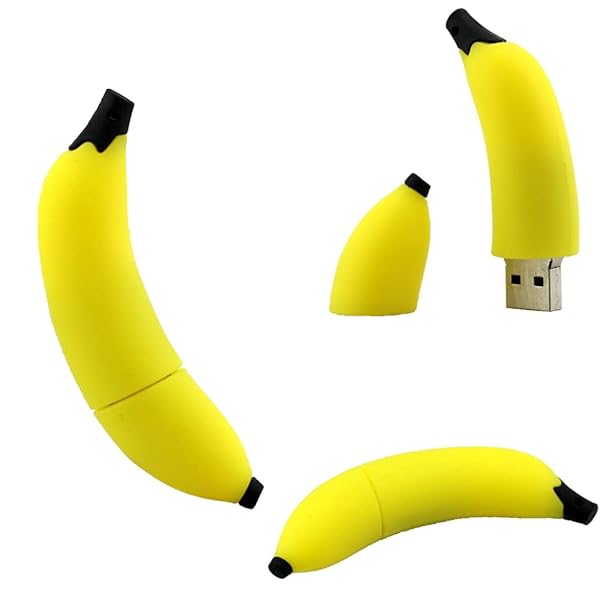 Mall of Style Funny Banana Flash Drive 16GB Novelty USB Drive Unique Thumbdrive for Fun Storage