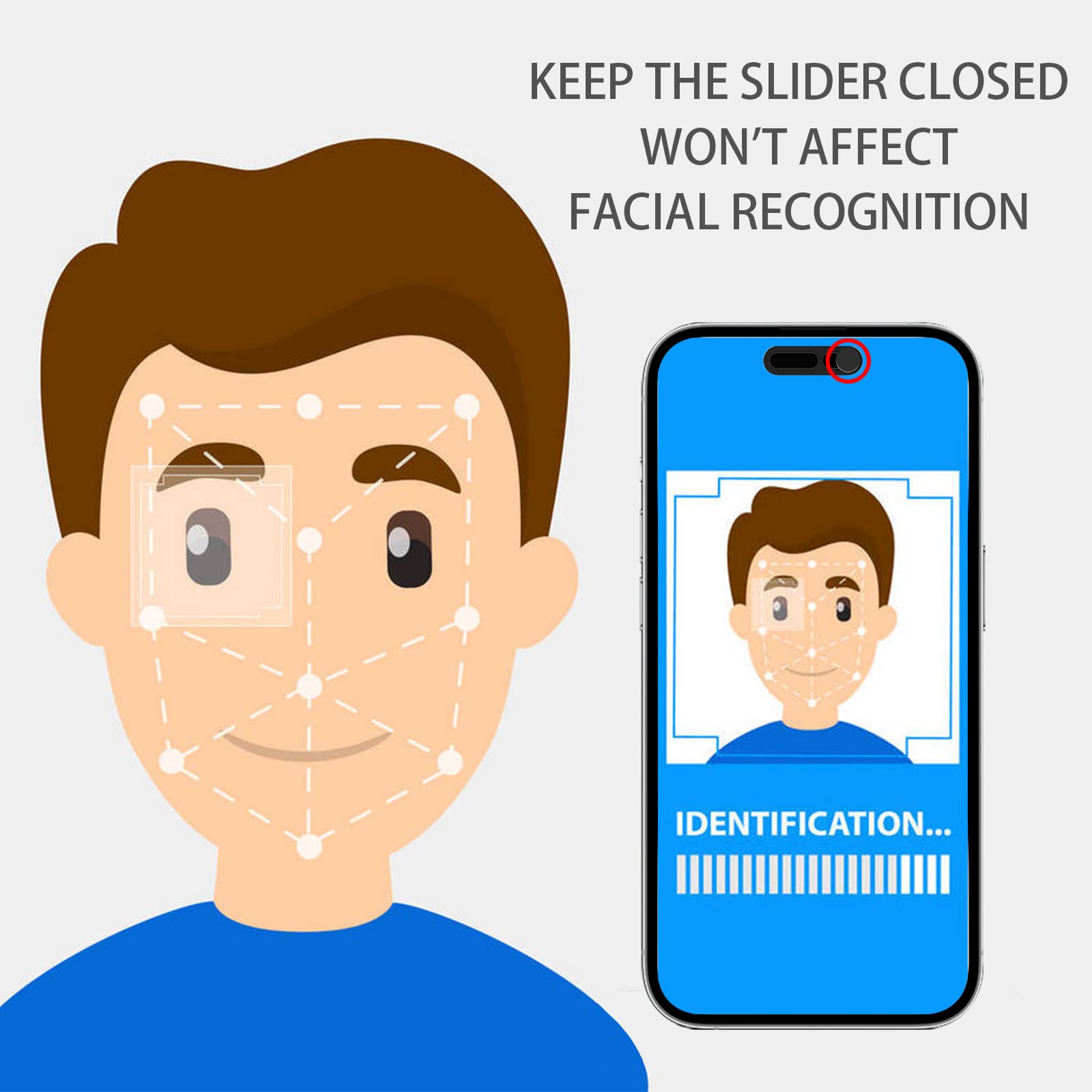 MakLuen MakLuen Phone Camera Cover for iPhone 14 Pro and Pro Max Privacy Protection Black - View 7 of 7