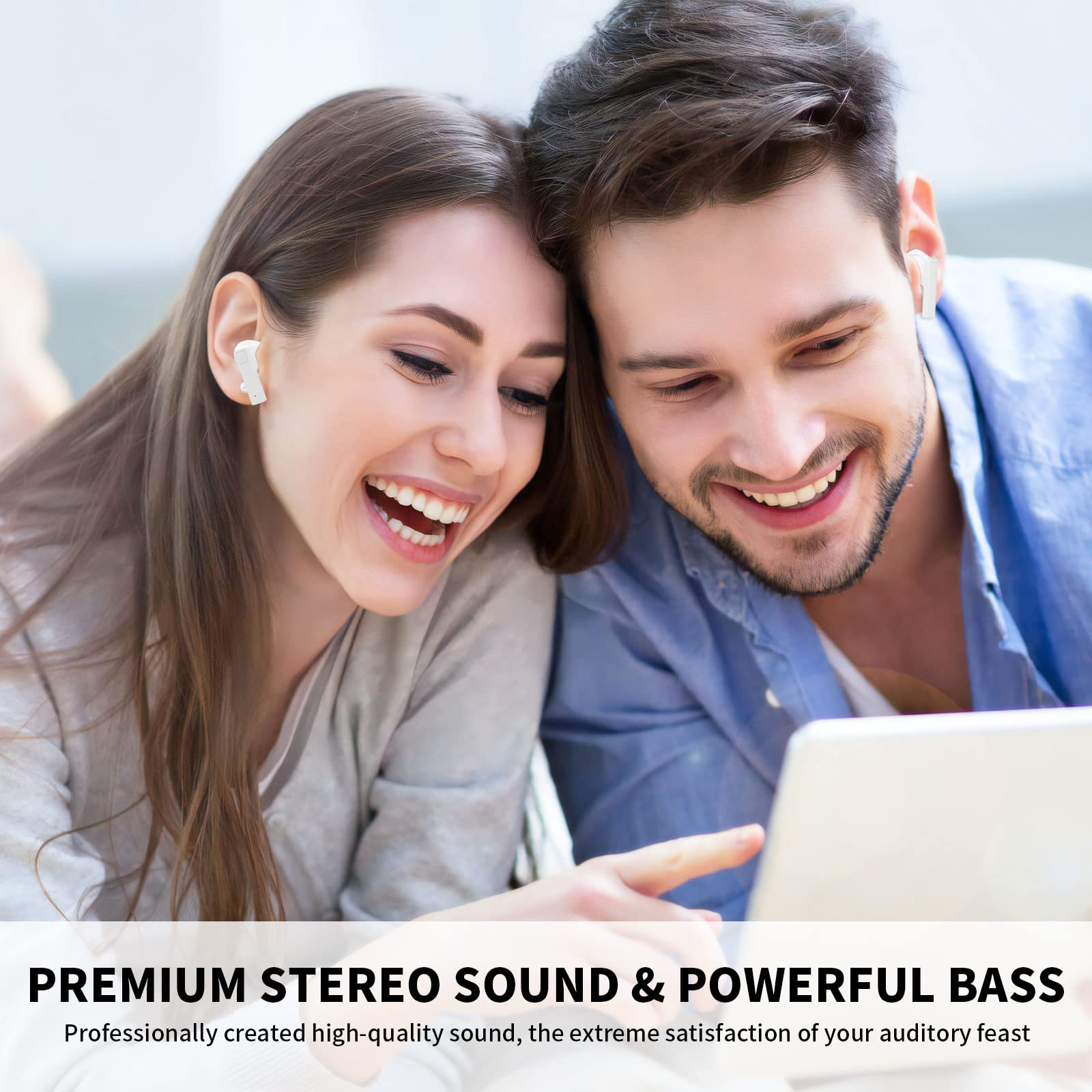 Wireless Earbuds for iPhone 17 16E 16 15 Pro Max Samsung Z Flip Fold S25 S24 Ultra S23 S22 Galaxy A17 A16 A56 A54 A53 Noise Cancelling Headphones - View 7 of 7