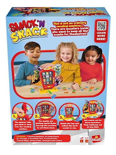 Goliath Goliath Smack 'N Snack Game: Fun Vending Machine Challenge for Kids Ages 4+ | 2-4 Players - View 5 of 9
