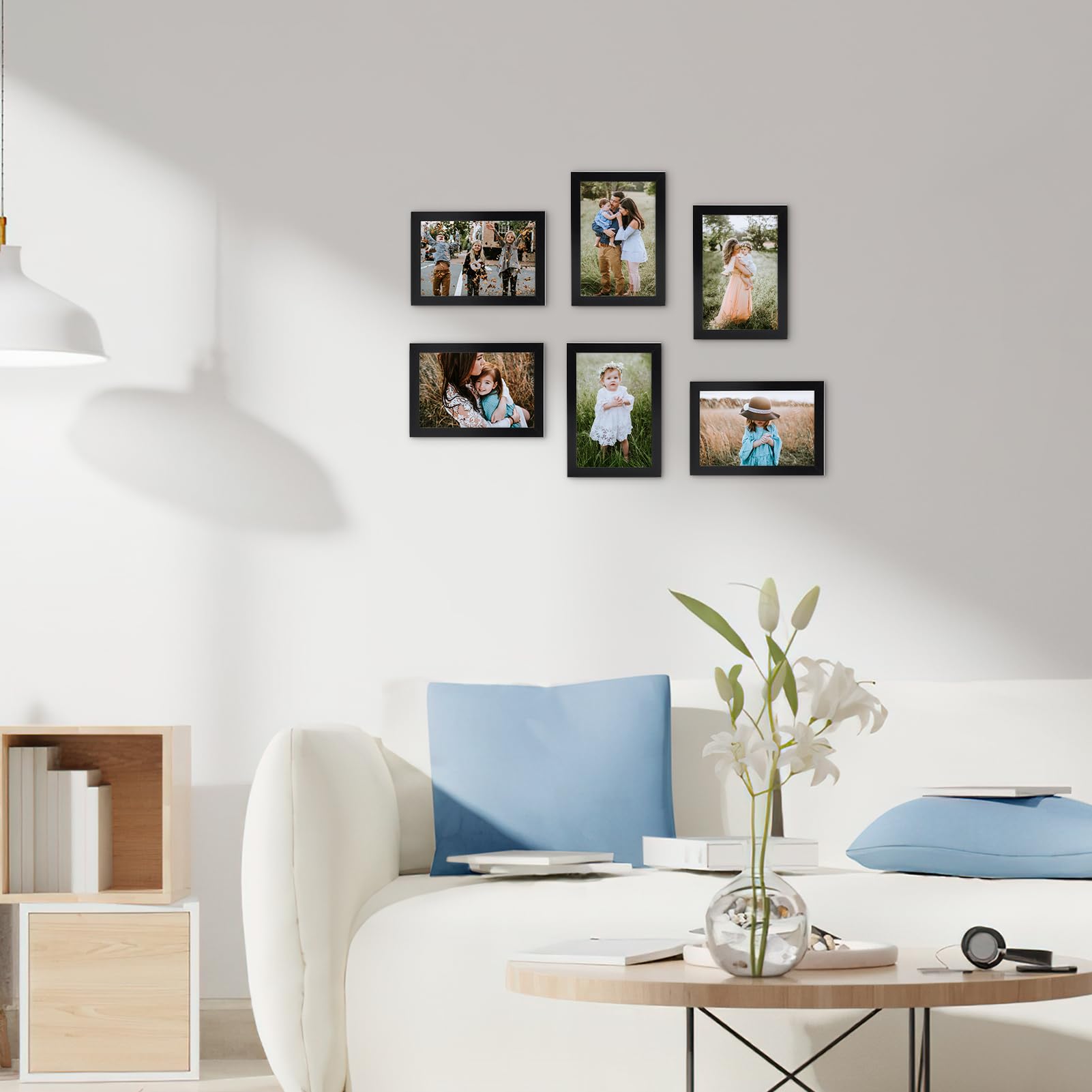 WIFTREY WIFTREY 18 Pack 4x6 Black Picture Frames for Wall Hanging and Tabletop Display - View 5 of 8