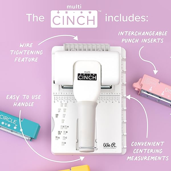 We R Memory Keepers Multi Cinch Kit: 2-in-1 Circle & Disc Book Binding for Scrapbooking, Journaling & DIY Crafts - View 9 of 11