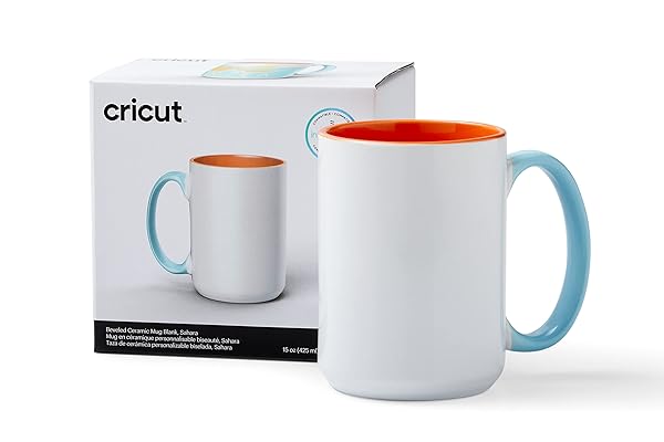 Cricut Buy Cricut Beveled Blank 15 oz Ceramic Mug - Perfect for Custom Designs & Crafts