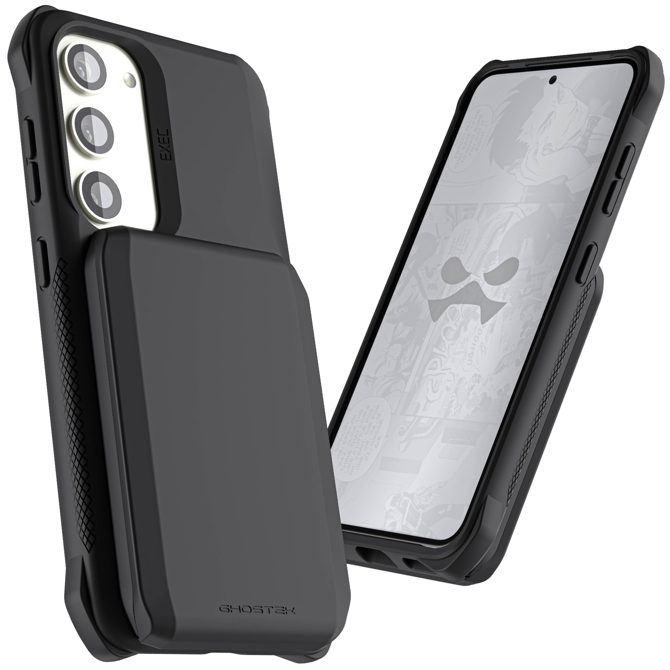 Ghostek EXEC Galaxy S23 Ultra Case Wallet for Women with Detachable Card Holder Supports Wireless Charging Protective Cover for 2023 Samsung S23 Ultra Pink - View 2 of 9