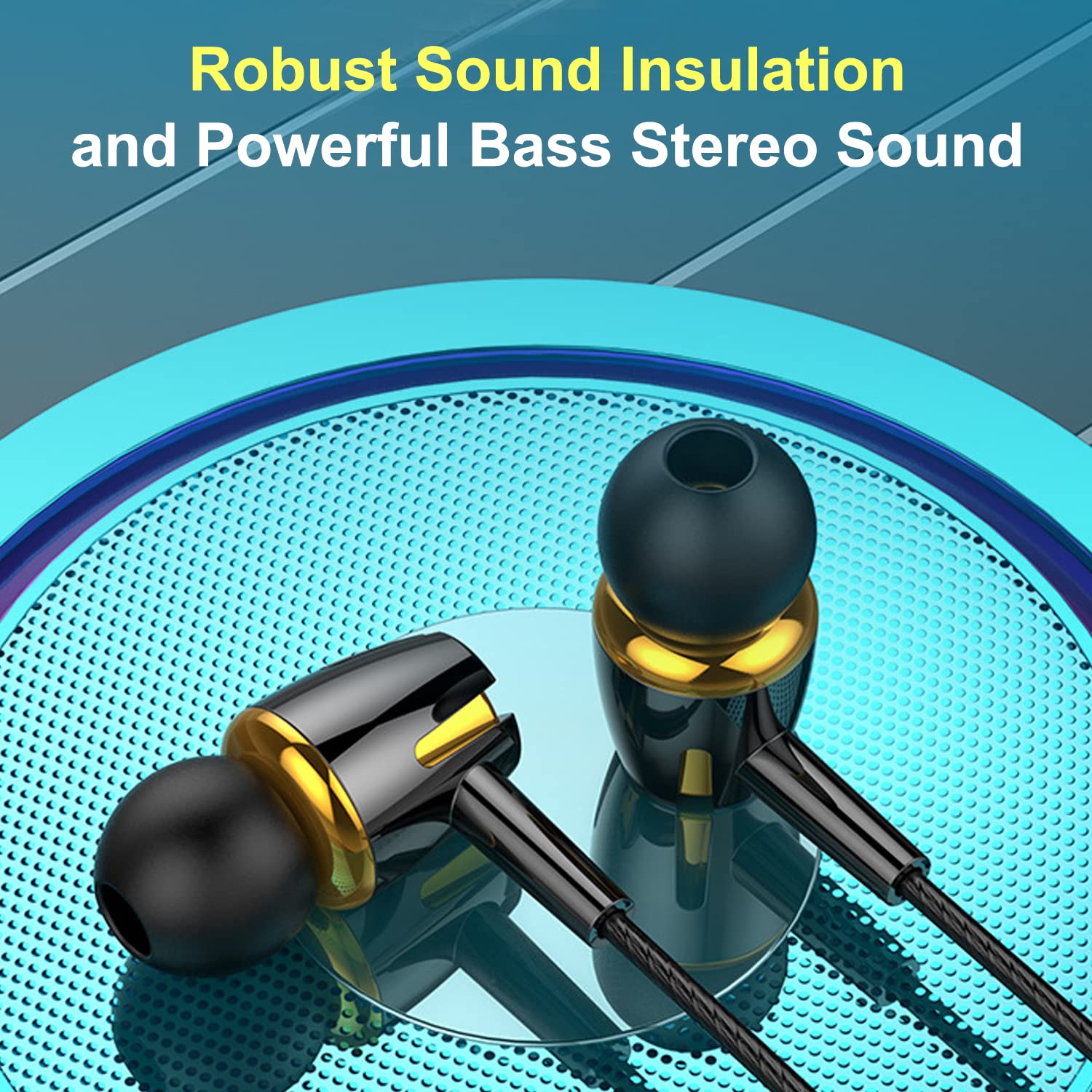 Cianyyee 6Pack Earbuds Headphones Wired with Microphone?in-Ear Earbuds,Noise Isolating,Powerful Heavy Bass, Earphones Compatible with iPhone, iPod, - View 2 of 6