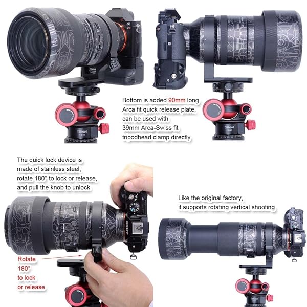 duomianshou Metal Tripod Mount Ring for Tamron 150-500mm Lens - Arca-Swiss Quick Release Support Collar - View 7 of 8