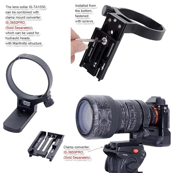 duomianshou Metal Tripod Mount Ring for Tamron 150-500mm Lens - Arca-Swiss Quick Release Support Collar - View 8 of 8