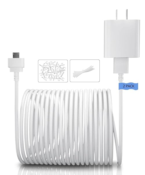 Itramax 30FT Itramax Blink Mini Charger Cable & Wall Adapter - Waterproof Power Supply for Blink Security Cameras