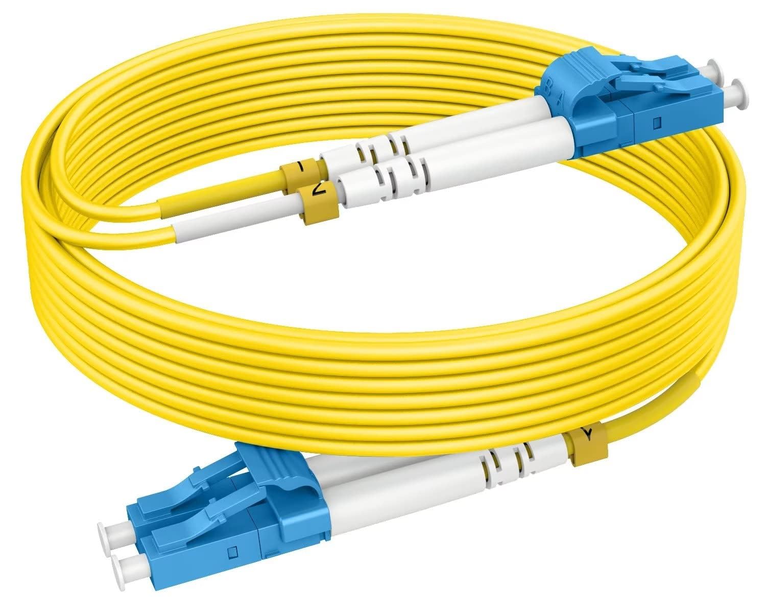 3m(10ft) OS2 LC to LC Single Mode Fiber Patch Cables, Options 7inch~1000ft, SM Singlemode Fiber Optic Cable 10G SMF LSZH Duplex 9 125?m OD 2.0mm