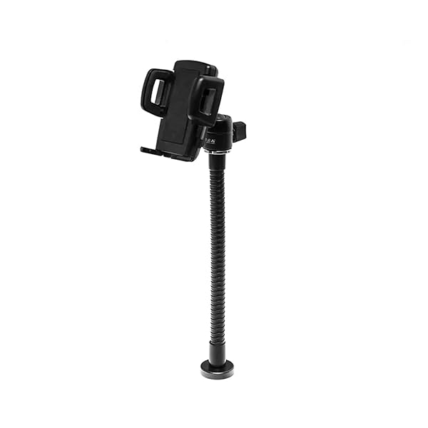GRIFITI GRIFITI Nootle Flexible Metal Black Gooseneck Arm Flex Leg Stand 1/4 20 Threaded Male Female Goose Neck for Camera, Clamps, Microphone, Phone Holder and Tablet Mount (8 x .75 x .75 inches) - View 5 of 9