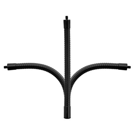 GRIFITI GRIFITI Nootle Flexible Metal Black Gooseneck Arm Flex Leg Stand 1/4 20 Threaded Male Female Goose Neck for Camera, Clamps, Microphone, Phone Holder and Tablet Mount (8 x .75 x .75 inches) - View 3 of 9