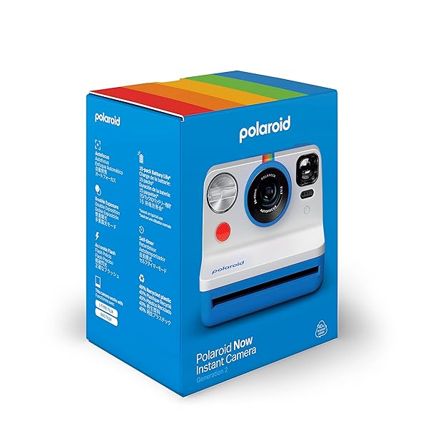 Polaroid Polaroid Now 2nd Gen I-Type Instant Film Camera - Blue (9073) | Capture Memories Instantly! - View 9 of 9