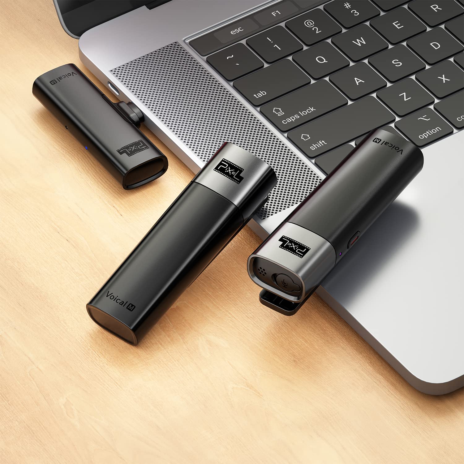 PIXEL Professional Wireless Lavalier Microphone for Type-C Phones, Wireless Lavalier Lapel Microphone System Clip-on Mic with 1 Receiver and 2 - View 6 of 9