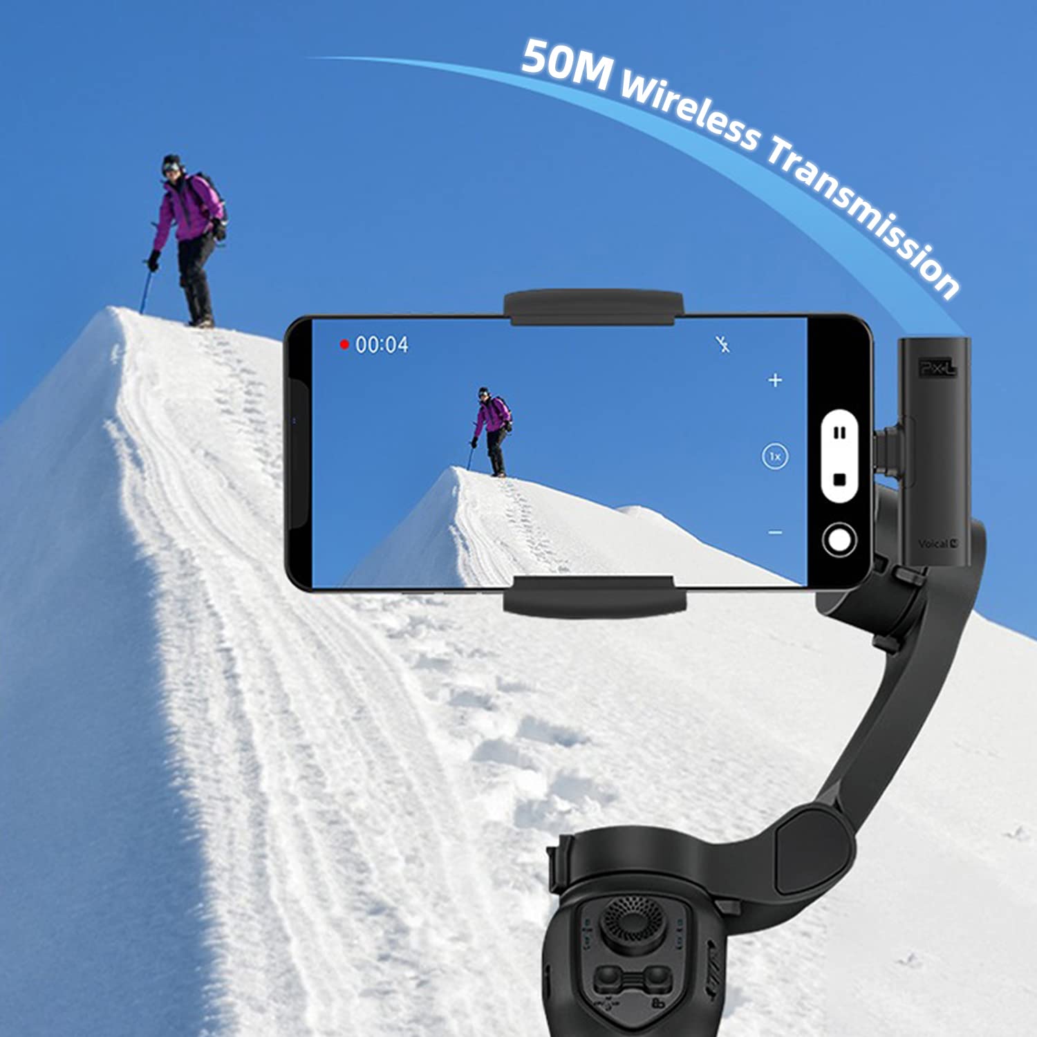 PIXEL Wireless Lavalier Microphone for iPhone iPad, MFi (Made for iOS) Certified Wireless Clip-on Mic Wireless Microphone System with 1 Receiver and - View 8 of 9