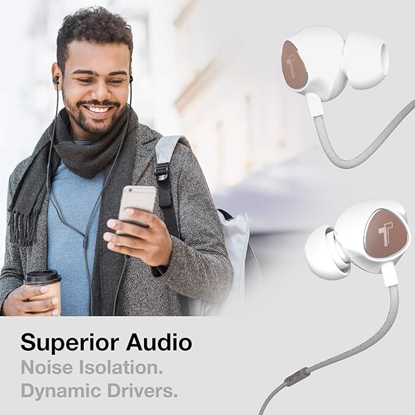 Thore Thore iPhone Earphones V110: MFi Certified Braided Lightning Earbuds for iPhone 12/13/14 Pro Max - Sweat/Water Resistant with Mic - View 4 of 7