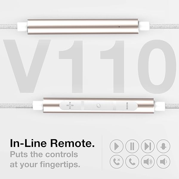 Thore Thore iPhone Earphones V110: MFi Certified Braided Lightning Earbuds for iPhone 12/13/14 Pro Max - Sweat/Water Resistant with Mic - View 6 of 7