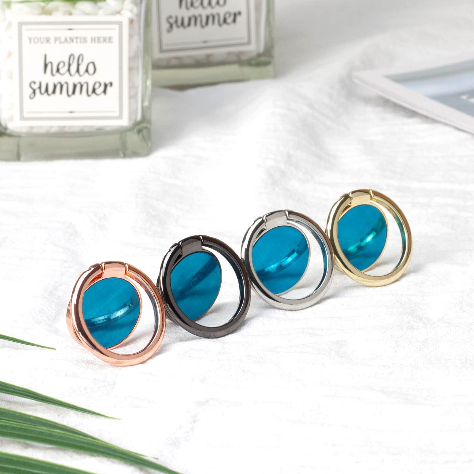 [2 Pack] Round Mirror Design Cell Phone Ring Holder Stand, 360 Degree Rotation and 180 DegreeAdjustable Finger Ring Kickstand with Polished Metal - View 7 of 7