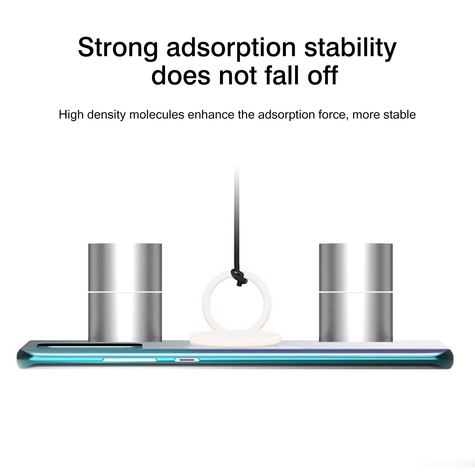 [2 Pack] Matte Finish Round Ultra-thin Cell Phone Ring Holder Stand,360 Degree Rotation and 180 Degree Adjustable Finger Ring Kickstand with Frosted - View 3 of 7