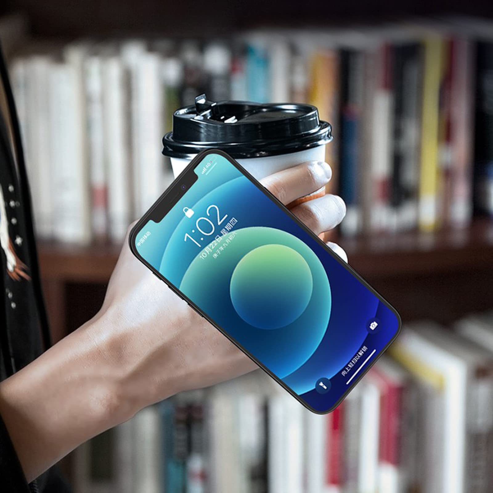 [2 Pack] Matte Rounded Edges Cell Phone Ring Holder Stand,360 Degree Rotation and 180 Degree Adjustable Finger Ring Kickstand with Frosted Metal - View 7 of 7