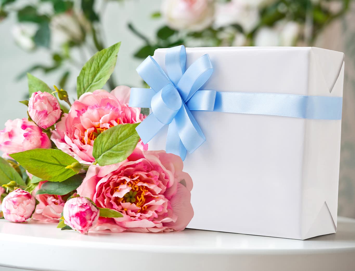 CAMKUZON CAMKUZON White Wrapping Paper Roll 17.4 Inch X 33 Feet for Weddings Baby Showers Christmas Holidays Birthdays and Mother's Day - View 8 of 8