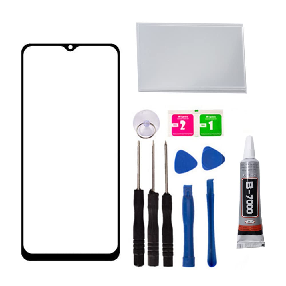 Replacement Repair Front Outer Glass Lens Cover Screen for Samsung A14 5G SM-A146 A22 5G with OCA Tape Tool (No LCD Touch ? Digitizer)