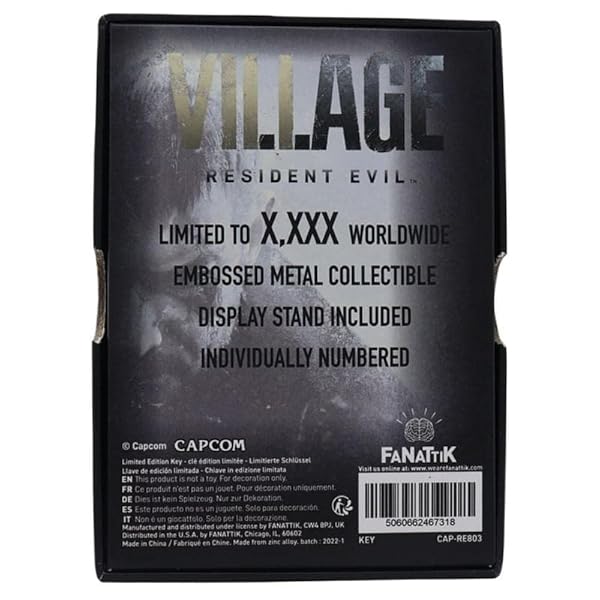 Fanattik Buy Fanattik Resident Evil Village Replica Iron Insignia Key - Perfect Collectible for Gamers! - View 5 of 5