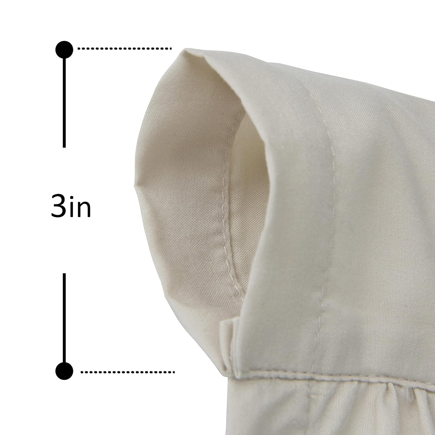 Homechoice Decor Homechoice Decor Thermal Insulated Blackout Curtains 54x84 Boho Ruched Butterfly Flowers Rustic Rod Pocket Drapes Camel Pair - View 5 of 9