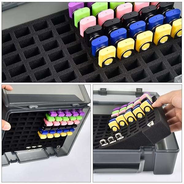 FULLCASE FULLCASE Flash Drive Case USB Memory Stick SD Card Storage Organizer- Holds 104pcs Thumb Drive Electronic Accessories Holder for Sandisk/for Samsung/for Inland/for PNY/for Netac (Gray) - View 6 of 9