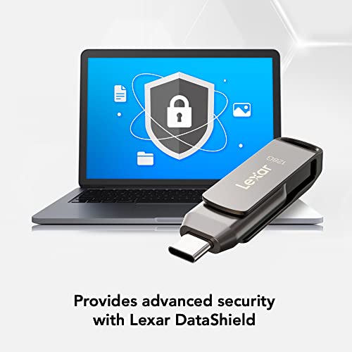 Lexar Lexar 256GB JumpDrive D400: Fast USB 3.2 Type-C & Type-A Flash Drive for iPhone 15 Photo Backup - View 9 of 10