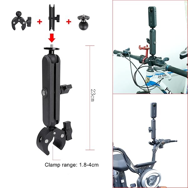 PellKing PellKing Car Mount Kit for Insta360 Camera, 4in1 Suction Cups Magnetic Mount with 114cm Invisible Selfie Stick for Insta360 X4,X3,X2,X,GO 3,ONE RS,R,ONE RS 1-inch 360 Camera - View 6 of 9