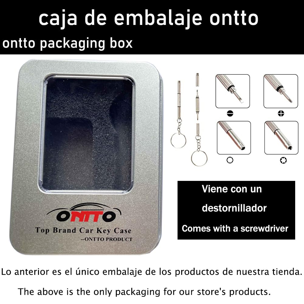 ontto 4-Button Key Fob Glove with Keychain Compatible with Nissan 2023 X-Trial Kicks Rouge Pathfinder Car Key Glove Intelligent Smart Remote Key - View 3 of 7