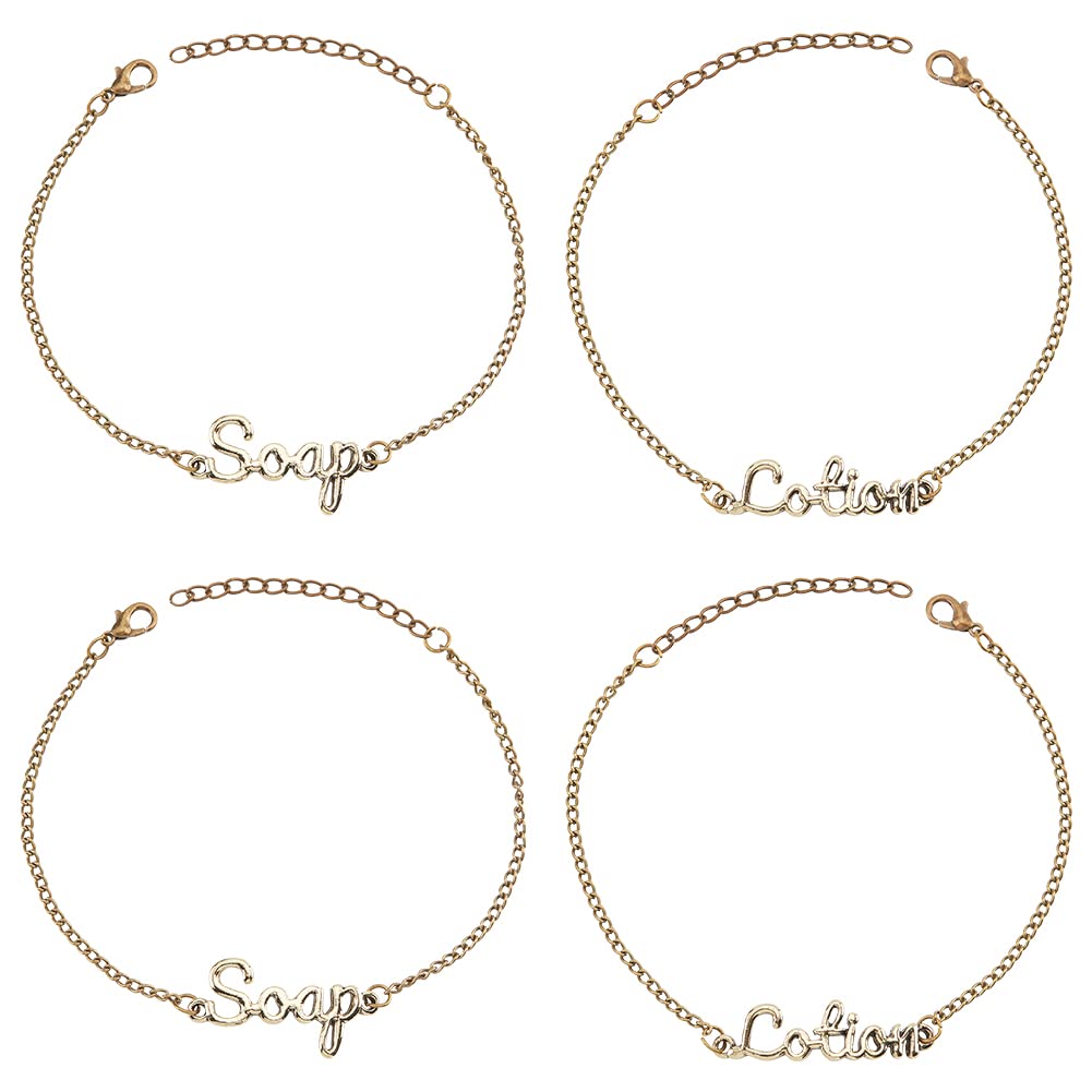 OLYCRAFT 8Pcs Soap and Lotion Dispenser Tags Alloy Lotion Bottle Tags Silver Soap and Lotion Label Tags with Chains for Bathroom Soap Dispenser