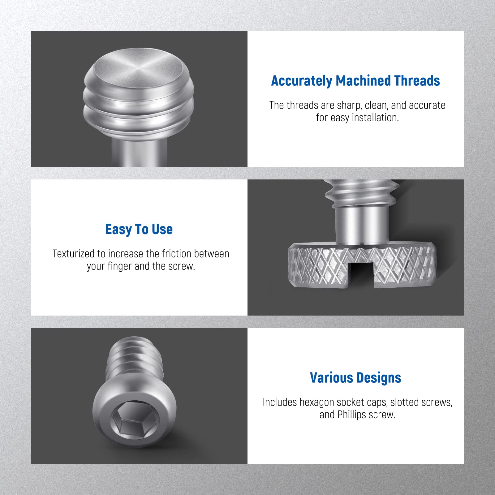 NEEWER 26PCS Camera Screw Set for Photography Compatible with SmallRig and Tripod QR Plate M2 M2.5 M3 M4 Screws for Equipment - View 4 of 7