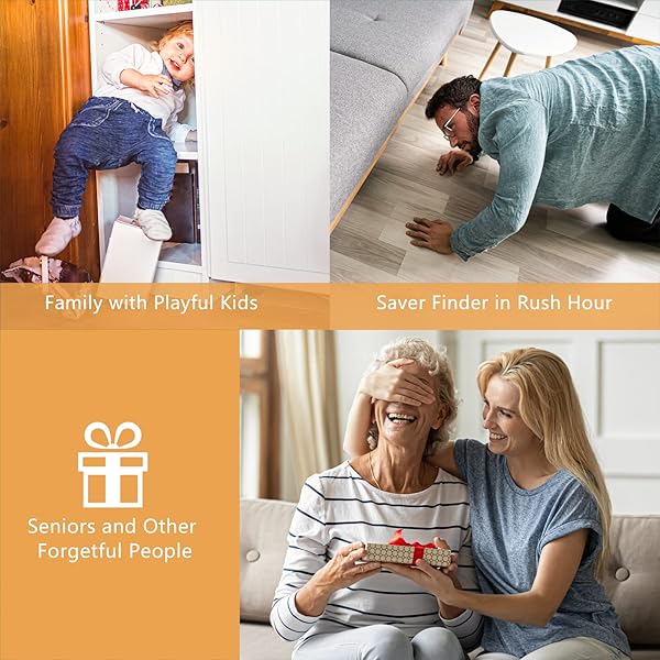 Jegoteer Lost Remote Finder: Key Tracker with 131ft Range & LED Light - Easily Locate Keys & Remotes! - View 8 of 8