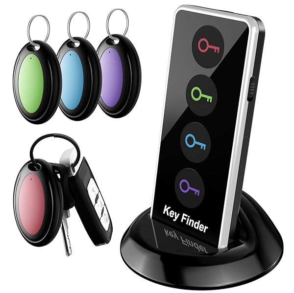 Jegoteer Lost Remote Finder: Key Tracker with 131ft Range & LED Light - Easily Locate Keys & Remotes! - View 2 of 8