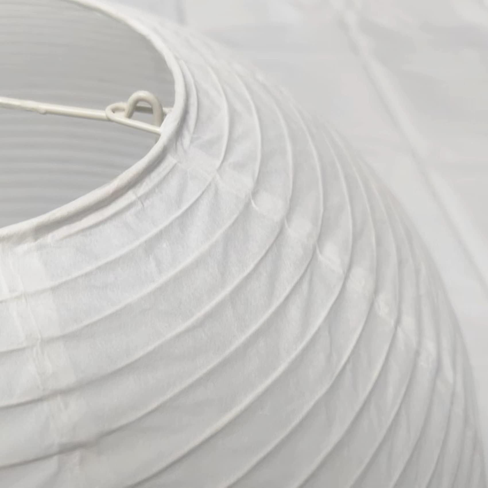 Henjjras Henjjras 14 Inch White Hemispherical Folding Paper Lamp Shade Chinese Lantern for Elegant Home Decor - View 6 of 6