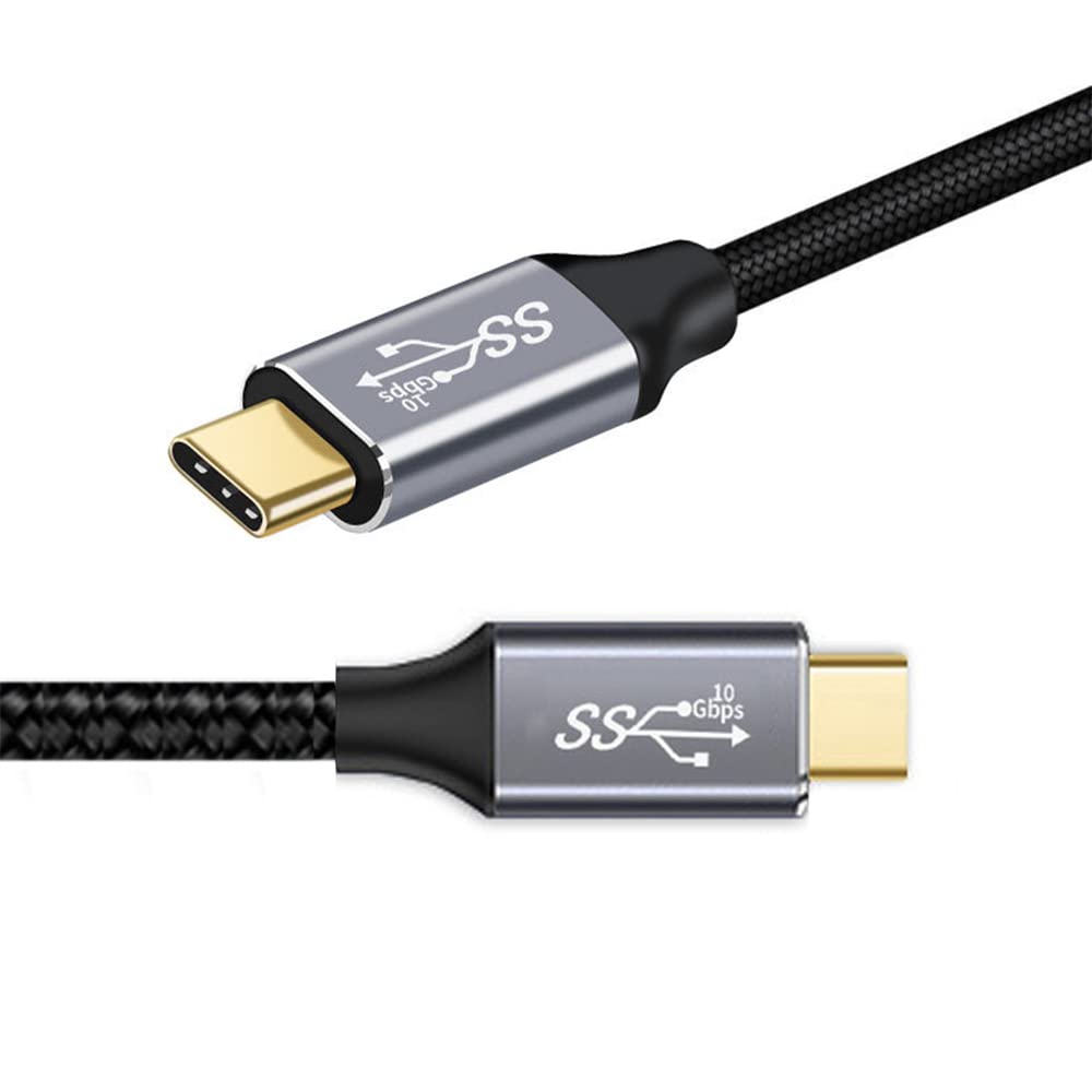 cablecc Cablecc Type-C USB-C Male to Male USB3.1 10Gbps 100W Data Cable for Laptop and Phone 100CM