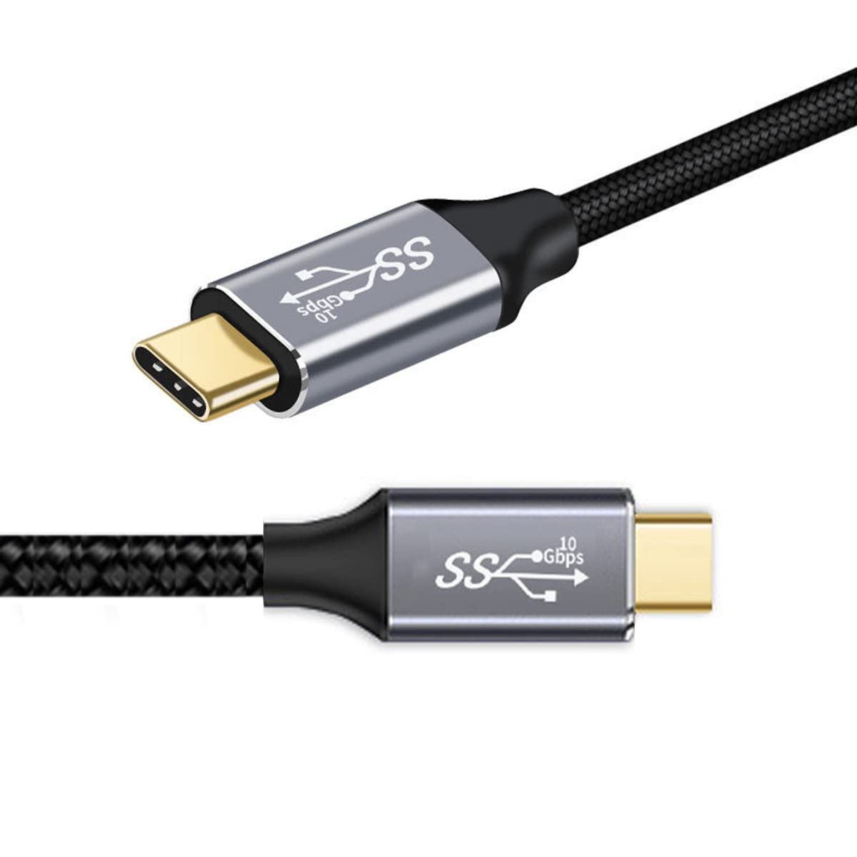 cablecc Cablecc Type-C USB-C Male to Male USB3.1 10Gbps 100W Data Cable 150CM for Laptop and Phone