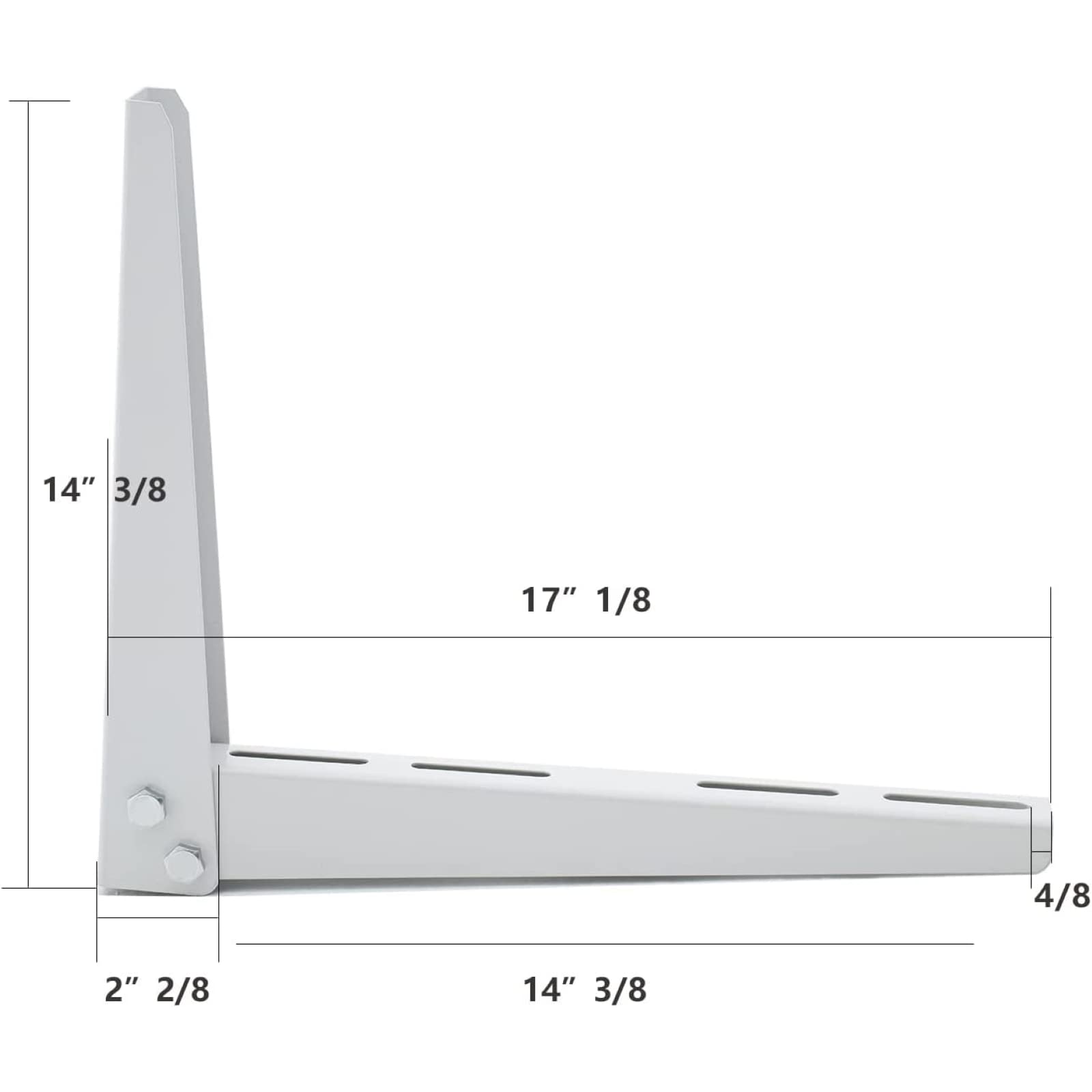 Maotong Maotong Mini Split Wall Mounting Bracket Heavy Duty Foldable Support for Air Conditioner Heat Pump 7000-15000 BTU Ductless HVAC Compressor - View 2 of 6