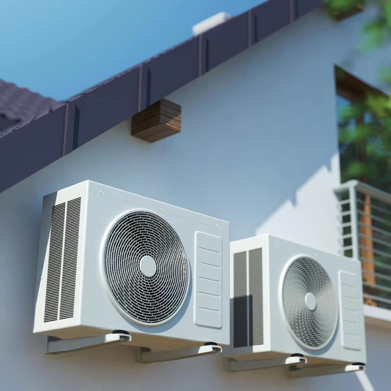 Maotong Maotong Mini Split Wall Mounting Bracket Heavy Duty Foldable Support for Air Conditioner Heat Pump 7000-15000 BTU Ductless HVAC Compressor - View 6 of 6