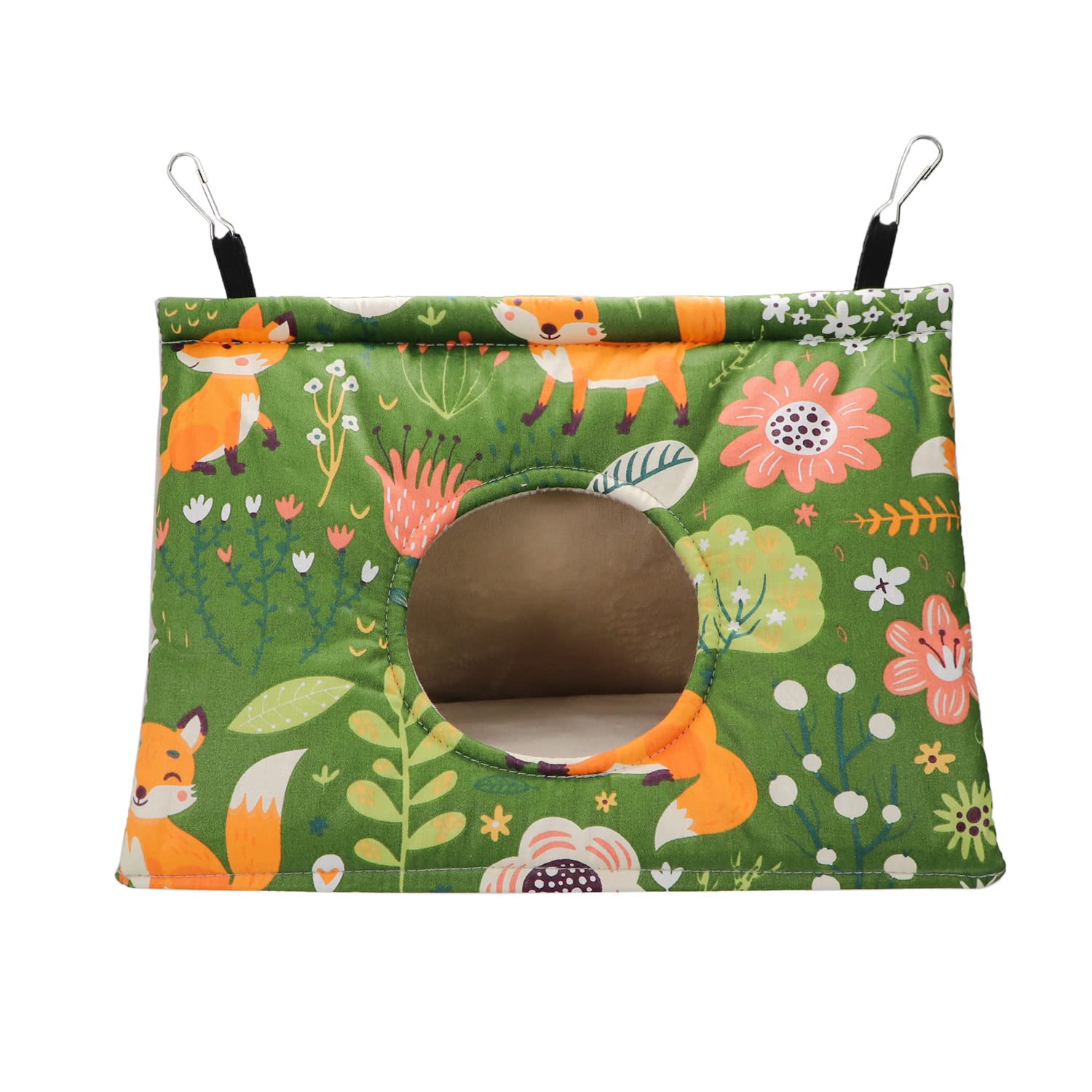 Wontee Wontee Bird Nest House Winter Warm Snuggle Hut for Parakeets Caique Senegal Quaker Parrots Cockatiels Conures Large Green - View 4 of 7