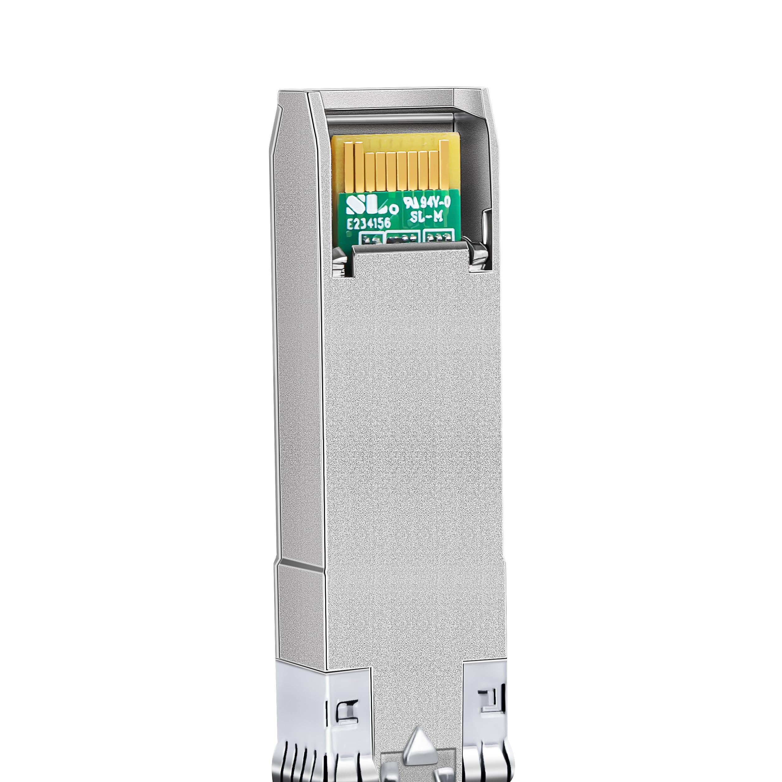 QSFPTEK 10GBASE-T SFP+ to RJ45 Module 10Gb Ethernet Copper RJ45 Compatible with Brocade 10G-SFPP-T Up to 30 Meter Networking Transceiver - View 6 of 7