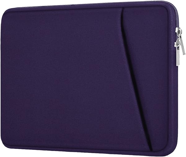 Durable 14 Inch Laptop Sleeve Shockproof Protective Case Compatible with MacBook Air Pro HP Asus Lenovo Notebook Purple