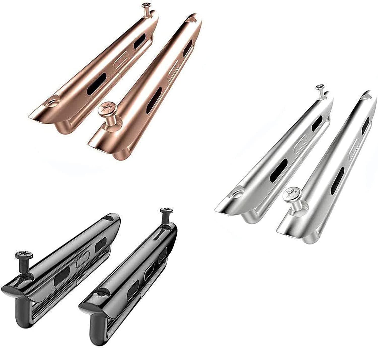 OMECKY OMECKY Watch Band Connectors Adapter for Apple Watch Ultra Series 10 9 8 7 6 5 4 SE 3 2 1 Compatible with All Sizes - View 2 of 6