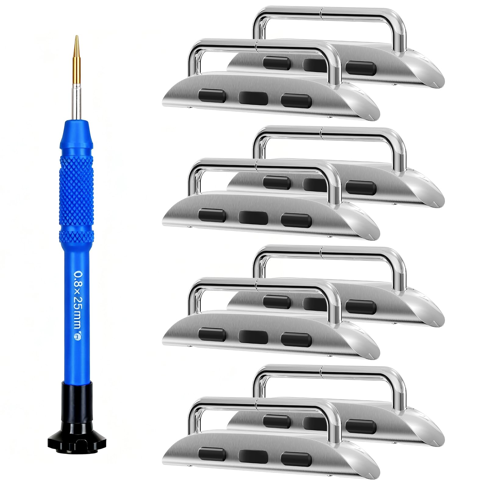 OMECKY OMECKY Watch Band Connectors Adapter for Apple Watch Ultra Series 10 9 8 7 6 5 4 SE 3 2 1 Compatible with All Sizes